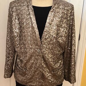 Chico’s sparkling top! Never worn! One tag on✅.